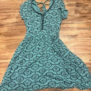 Disney Nightmare Before Christmas Mint Jack & Zero Filigree Dress Small Green